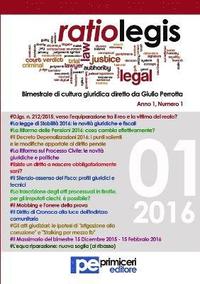 bokomslag Ratio Legis (Numero 1, Anno 2016)