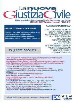 La Nuova Giustizia Civile (Numero 1, Anno 2016) 1