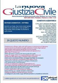 bokomslag La Nuova Giustizia Civile (Numero 2, Anno 2016)