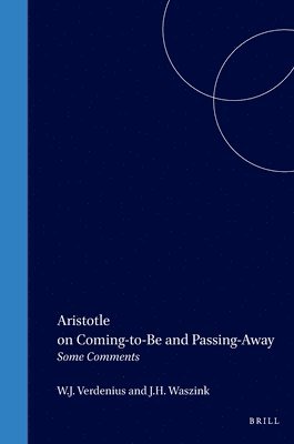 bokomslag Aristotle on Coming-to-Be and Passing-Away