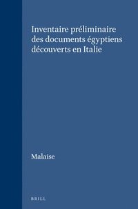 bokomslag Inventaire Préliminaire Des Documents Égyptiens Découverts En Italie