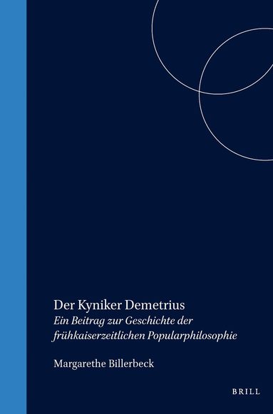 Margarethe Billerbeck - Der Kyniker Demetrius, Häftad