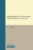 Sparsa collecta, Part 2. I Peter, Canon, Corpus Hellenisticum, Generalia