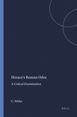 bokomslag Horace's Roman Odes