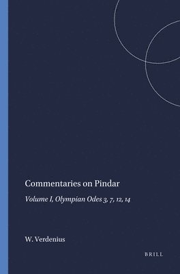 bokomslag Commentaries on Pindar