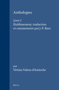 bokomslag Anthologies - Livre I