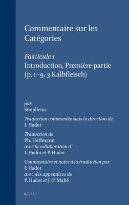 bokomslag Commentaire sur les Catégories