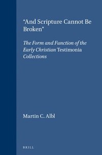 bokomslag "And Scripture Cannot Be Broken"