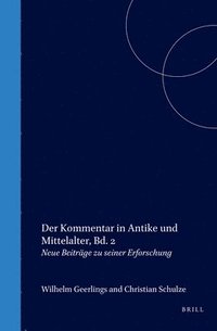 bokomslag Der Kommentar in Antike und Mittelalter, Bd. 2
