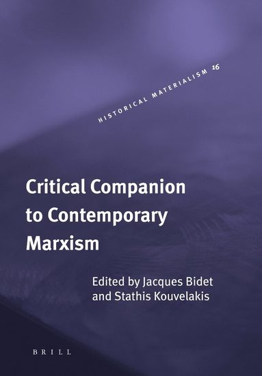 Critical Companion to Contemporary Marxism, Inbunden