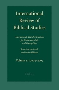 bokomslag International Review of Biblical Studies, Volume 51 (2004-2005)