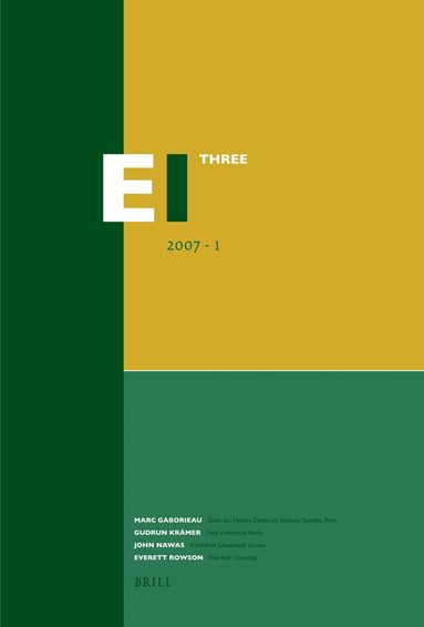 Marc Gaborieau, Gudrun Krämer, John Nawas, Everett Rowson - Encyclopaedia of Islam - Three 2007-1, Häftad