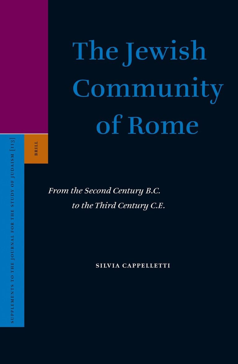 Silvia Cappelletti - Jewish Community of Rome, Inbunden