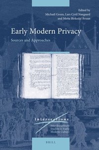 bokomslag Early Modern Privacy