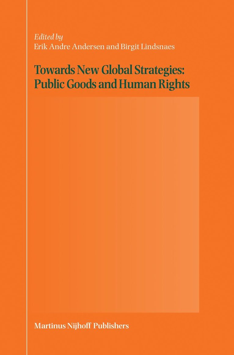Erik André Andersen, Birgit Lindsnaes, Erik André - Towards New Global Strategies: Public Goods and Human Rights, Inbunden