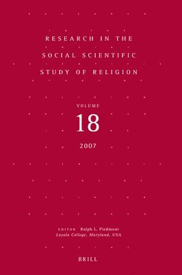 bokomslag Research in the Social Scientific Study of Religion, Volume 18