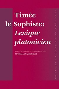 bokomslag Timée le Sophiste: Lexique platonicien