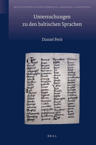 Daniel Petit - Untersuchungen zu den baltischen Sprachen, Inbunden