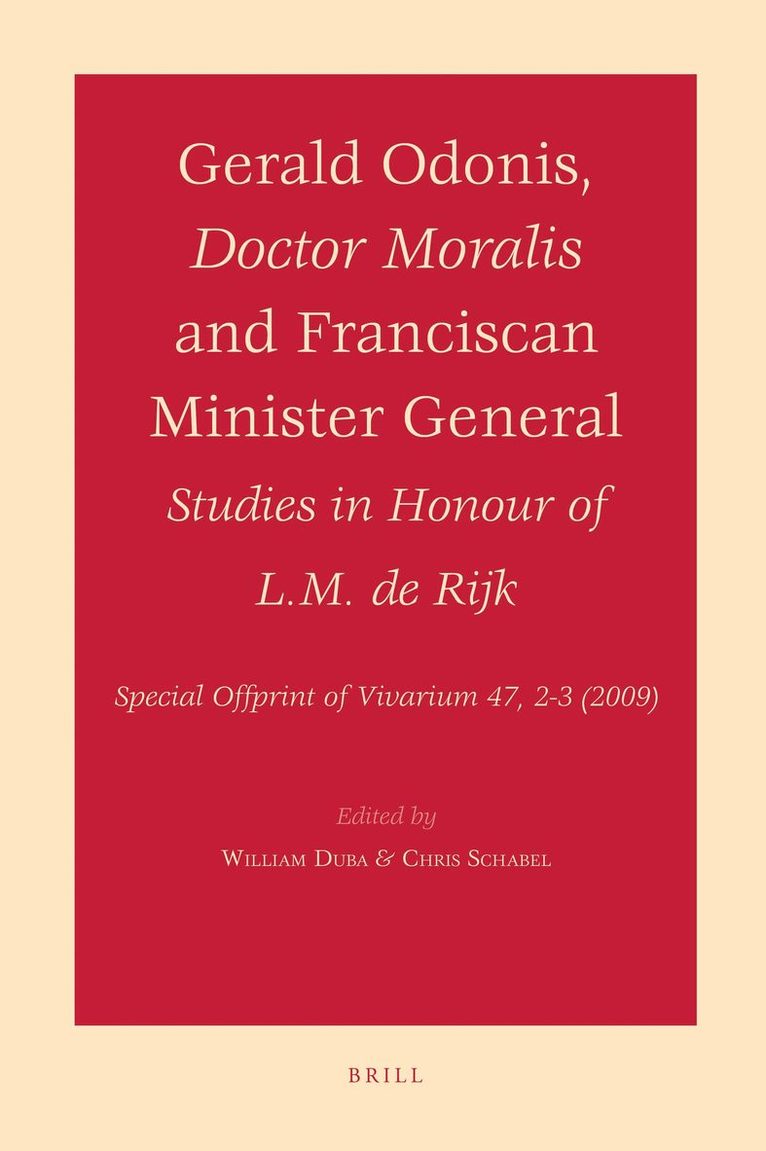 Gerald Odonis, Doctor Moralis and Franciscan Minister General