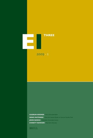 Gudrun Krämer, Denis Matringe, John Nawas, Everett Rowson - Encyclopaedia of Islam - Three 2009-1, Häftad