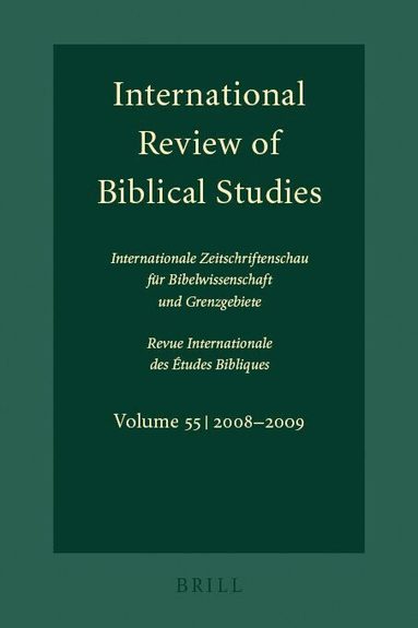 Bernhard Lang - International Review of Biblical Studies, Volume 55 (2008-2009), Häftad