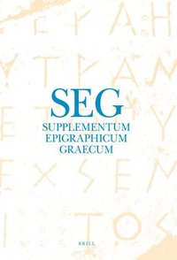 bokomslag Supplementum Epigraphicum Graecum, Volume LVI (2006)