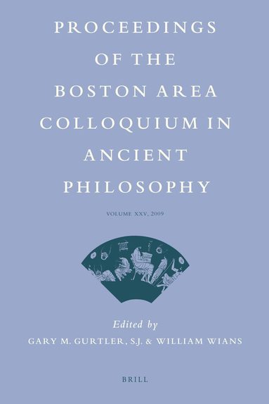 Gary Gurtler, William Wians - Proceedings of the Boston Area Colloquium in Ancient Philosophy, Häftad