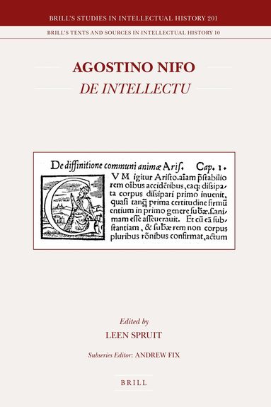 Leen Spruit - Agostino Nifo De intellectu, Inbunden