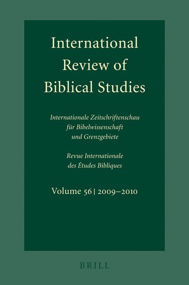 Bernhard Lang - International Review of Biblical Studies, Volume 56 (2009-2010), Häftad