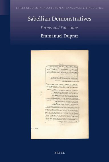 Emmanuel Dupraz - Sabellian Demonstratives, Inbunden