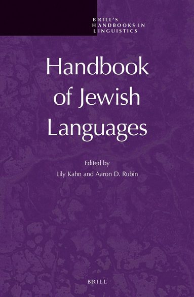 Lily Kahn, Aaron D. Rubin - Handbook of Jewish Languages, Inbunden