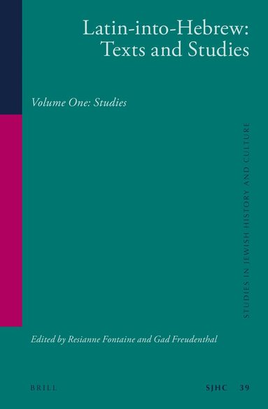 Resianne Fontaine - Latin-into-Hebrew: Texts and Studies, Inbunden