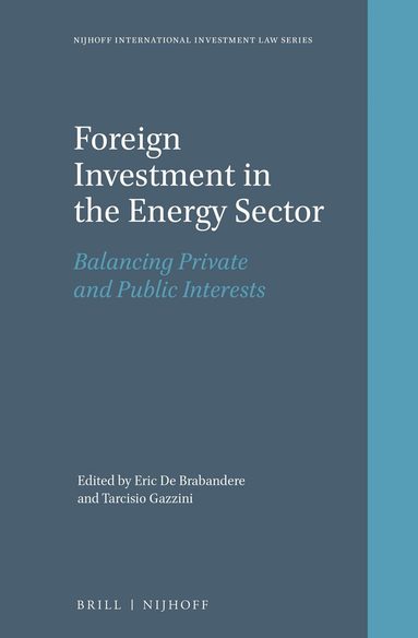Eric De Brabandere, Tarcisio Gazzini - Foreign Investment in the Energy Sector, Inbunden
