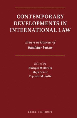 bokomslag Contemporary Developments in International Law