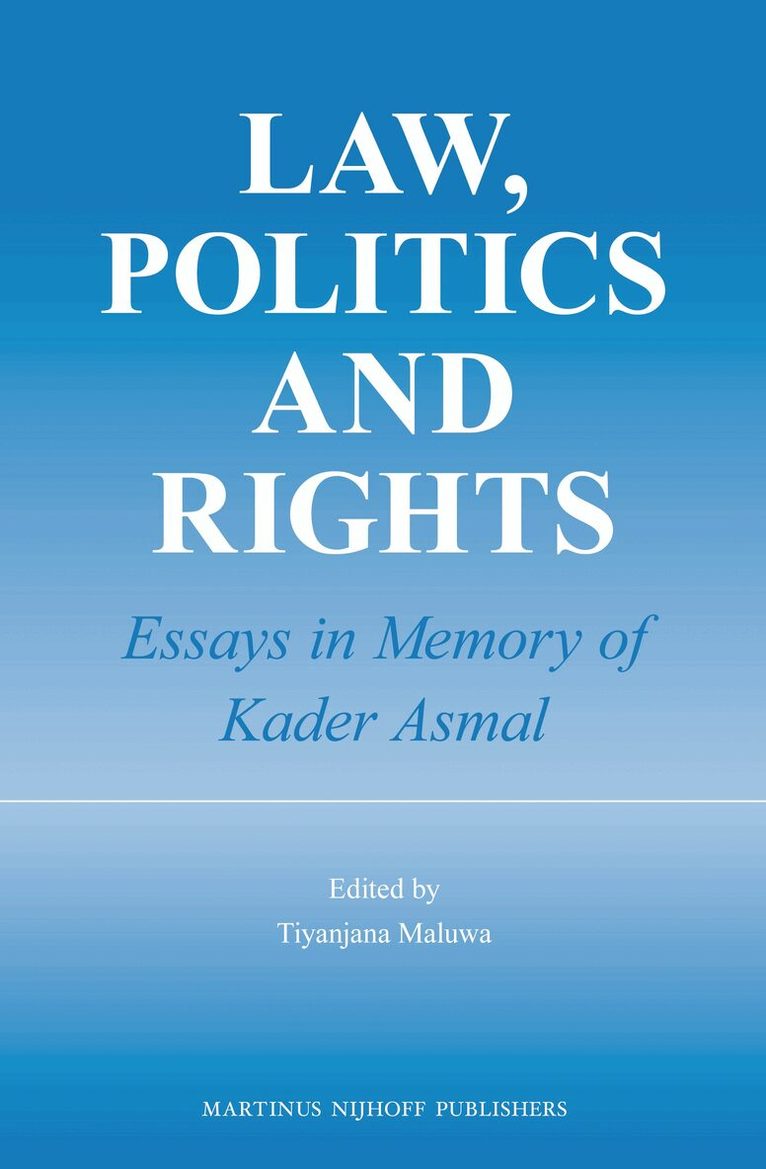 Tiyanjana Maluwa - Law, Politics and Rights, Inbunden