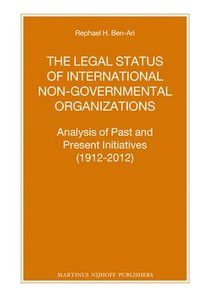 bokomslag Legal Status of International Non-Governmental Organizations