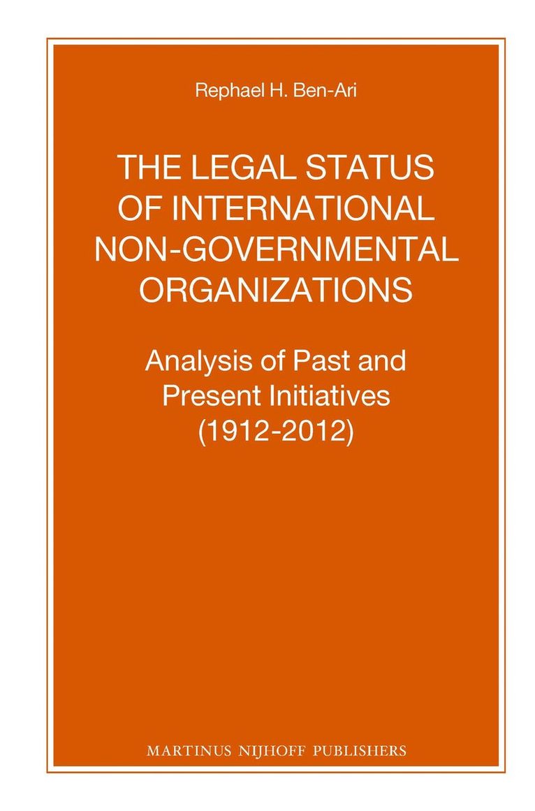 Legal Status of International Non-Governmental Organizations