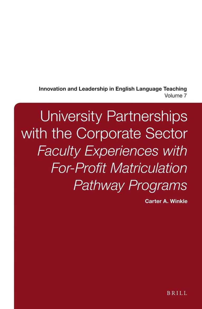 Carter Winkle - University Partnerships with the Corporate Sector, Inbunden