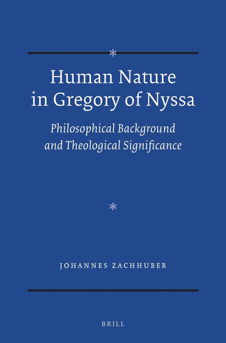 Human Nature in Gregory of Nyssa