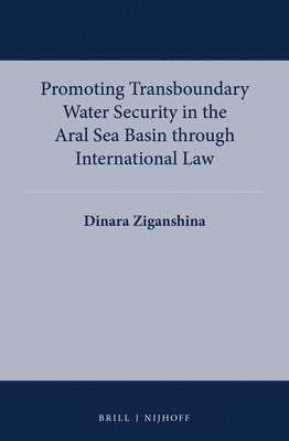 bokomslag Promoting Transboundary Water Security in the Aral Sea Basin Through International Law