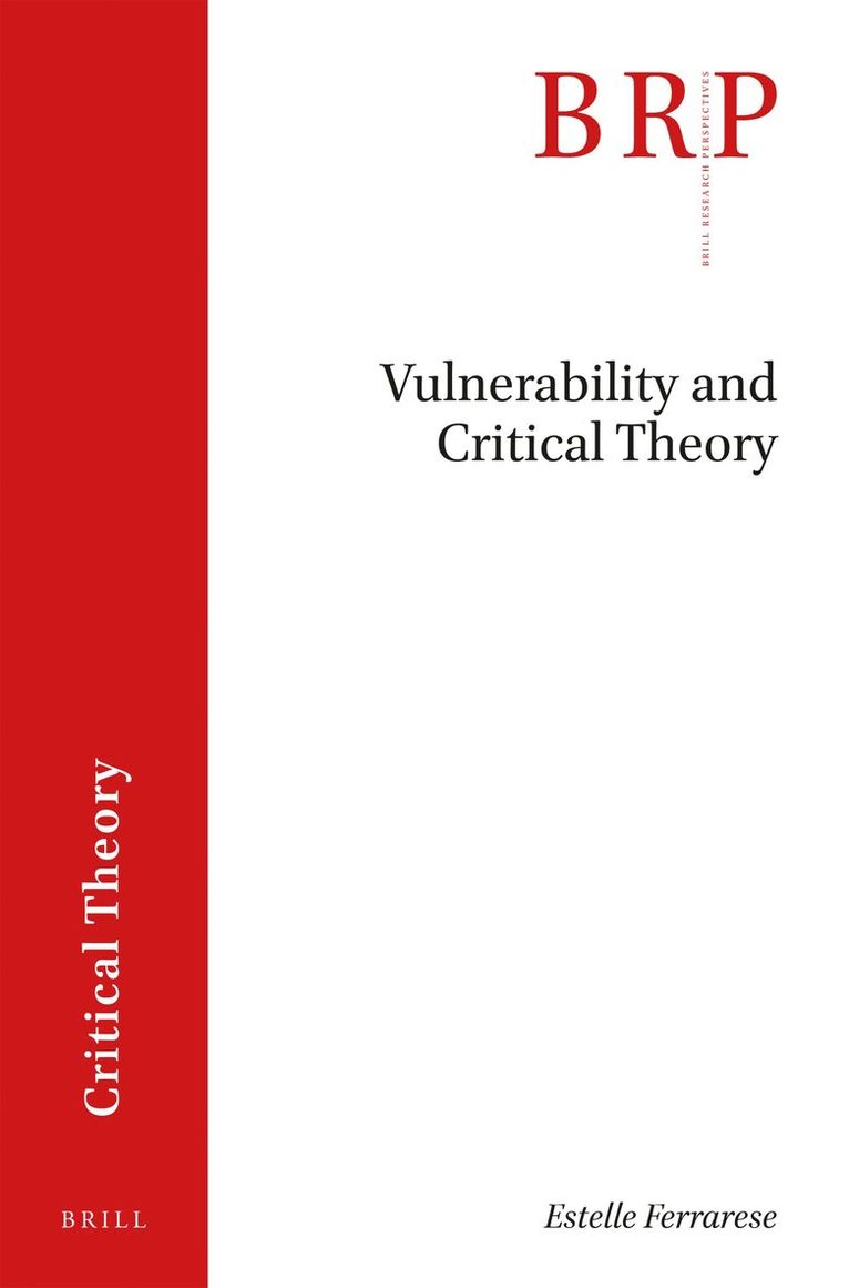 Estelle Ferrarese - Vulnerability and Critical Theory, Häftad