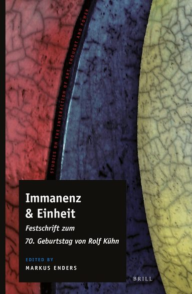 Markus Enders - Immanenz & Einheit, Inbunden