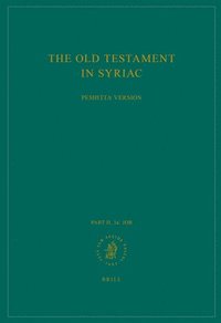 bokomslag Old Testament in Syriac according to the Peshi?ta Version, Part II Fasc. 1a. Job