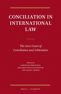 bokomslag Conciliation in International Law