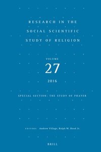bokomslag Research in the Social Scientific Study of Religion, Volume 27