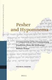 bokomslag Pesher and Hypomnema: A Comparison of Two Commentary Traditions from the Hellenistic-Roman Period