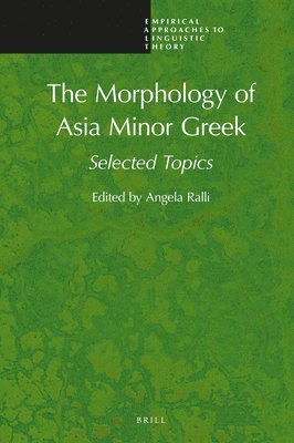 bokomslag Morphology of Asia Minor Greek