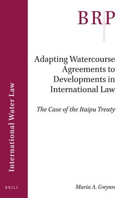 Maria A. Gwynn, Maria A. Gwynn, Maria Gwynn, Maria A Gwynn - Adapting Watercourse Agreements to Developments in International Law, Häftad