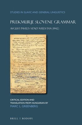 bokomslag Prekmurje Slovene Grammar