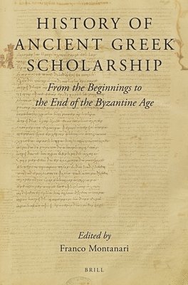 bokomslag History of Ancient Greek Scholarship